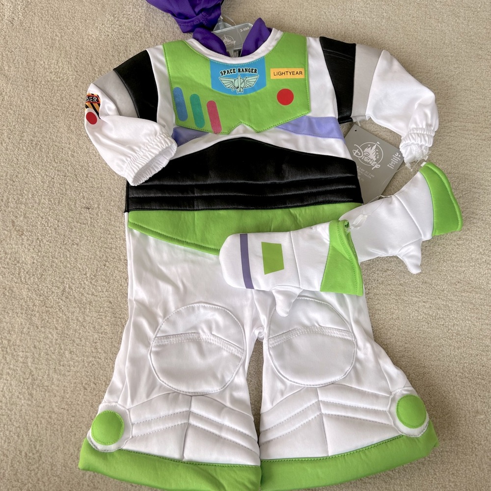 Buzz Lightyear Baby Costume 3-6 Months. Missing Wings. NWT